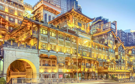 洪崖洞民俗风貌区 | 悬崖上的吊脚楼博物